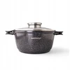 Masterpan Marmurinis puodas 24 cm su dangteliu ir aromatinių rankenėlių sistema 4,5 l