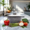 Masterpan Marmurinis puodas 28 cm, 6,5 L su dangteliu ir Aroma Knob sistema