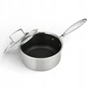 MASTERPAN plieno puodas 18 cm su dangčiu, nerūdijantis plienas, indukcinis