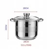 Masterpan TRADICINIS NERŪDIJANČIO PLIENO PUODAS 13,5L 28cm SU dangteliu