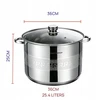 Masterpan TRADICINIS NERŪDIJANČIO PLIENO PUODAS 25,4L 36cm SU dangteliu