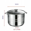 Masterpan TRADICINIS NERŪDIJANČIO PLIENO PUODAS 22,7L 34cm SU dangteliu