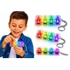 MAT Group KLIKAJKA Clicker Šviečianti klaviatūra Antistresinis raktų pakabukas Fidget Clicker