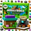 MAT Group Pixel Blocks 200 vnt Magnetiniai kubeliai Modulio Pasaulio Konstrukcija