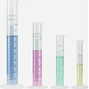 Matavimo cilindrų rinkinys iš 4 10 25 50 100 ml plastikinės cheminės medžiagos