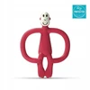 Matchstick Monkey sensorinis dantukas silikoninis Velvet Raudona