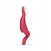 Matchstick Monkey sensorinis dantukas silikoninis Velvet Raudona