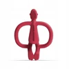Matchstick Monkey sensorinis dantukas silikoninis Velvet Raudona