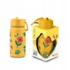 Mažas termo buteliukas su gėlėmis ir vabzdžiais, buteliukas vaikams Brosky Kids 450ml