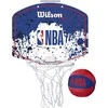 Mažojo krepšinio krepšys su skydu NBA Wilson 29x29cm/Ø10cm komplekte kamuolys