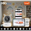 Mbg Line Belaidis sukamasis FHD WIFI elektroninis kūdikio monitorius TUYA LCD ZOOM kamera