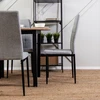 Mebel Elite Minkšta valgomojo kambario poilsio virtuvės palėpės kėdė Pilkas TEX