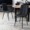 Mebel Elite Minkšta virtuvės kėdė valgomajam Virtuvei Svetainės palėpė juoda PERU 2
