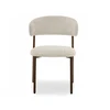 Mebel Partner DIZAININĖ VALGOMO KĖDĖ LAMB BEIGE IZOLDA METAL GRAIKIETŲ RIEŠUTŲ PAGRINDAS