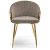 Mebel Partner ELEGANTIŠKA KĖDĖ ANT AUKSINIŲ KOJŲ CLARA SAND GLAMOUR