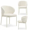 Mebel Partner ELEGANTIŠKAS MINŠTAS KIAUŠAS KĖDĖS ŠVIESUS KREMAS MAREN CREAM LEGS