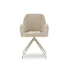 Mebel Partner ELEGANTIŠKOS SUKAMOS KĖDĖS SU STILINGIAIS SIŪVE SVETAINEI CHIARA BEIGE