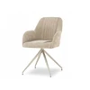 Mebel Partner ELEGANTIŠKOS SUKAMOS KĖDĖS SU STILINGIAIS SIŪVE SVETAINEI CHIARA BEIGE