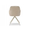 Mebel Partner ELEGANTIŠKOS SUKAMOS KĖDĖS SU STILINGIAIS SIŪVE SVETAINEI CHIARA BEIGE