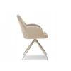 Mebel Partner ELEGANTIŠKOS SUKAMOS KĖDĖS SU STILINGIAIS SIŪVE SVETAINEI CHIARA BEIGE