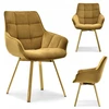 Mebel Partner GLAMOUR ARUBA BUCKET KĖDĖ, AUKSO VELIŪRAS, AUKSO PAGRINDAS, SUKIMAS