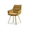 Mebel Partner GLAMOUR ARUBA BUCKET KĖDĖ, AUKSO VELIŪRAS, AUKSO PAGRINDAS, SUKIMAS
