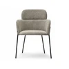 Mebel Partner MINŠTA KŪDĖS KĖDĖ SU porankiais DARK BEIGE BIAGIO Juodas