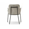 Mebel Partner MINŠTA KŪDĖS KĖDĖ SU porankiais DARK BEIGE BIAGIO Juodas