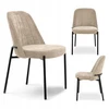 Mebel Partner MODNEE VALGOMO KĖDĖ MINIMALISTINĖ ŠVIESI BEIGE ERNEST Juodas BASE