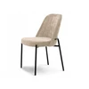 Mebel Partner MODNEE VALGOMO KĖDĖ MINIMALISTINĖ ŠVIESI BEIGE ERNEST Juodas BASE