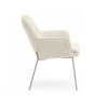 Mebel Partner PATOGI KAUŠINĖ KĖDĖ SU RANKŲ ATRANKAIS BEIGE RAFIR BEIGE