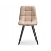 Mebel Partner SIAURA LUGO BEIGE VALGOMO KĖDĖ, EKO ODA, SIŪVIMAS, ĮGŪDINGOS KOJOS, JUODOS