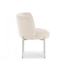 Mebel Partner STILINGA KIAUŠINĖ KĖDĖ VALGOMUI VELIURINIS KILMĖS ŠVIESOS KOJĖS CHARLOT CREAM BEIGE