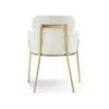 Mebel Partner STILINGA SVETAINES KĖDĖ SU porankiais BOUCLE BIAGIO CREAM GOLD