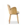 Mebel Partner VELIURINĖ KĖDĖ IŠ lenktos MEDIENOS SU PATOGIAIS RANKIAIS ARIA OAK EEŻ