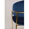 Meble Jeziorny GLAMOUR KĖDĖ, AUKSINĖS KOJELĖS, DYGTAS VELVET NAVY NAVY