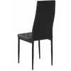 Meblowe Love 4x MODERNIOS JUODOS ODINĖS ROMBY KĖDĖS 258A