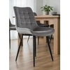 Meblowe Love AKSOMINĖ MINŠTINĖ KĖDĖ, PILKA, VISO METALINĖS KOJĖLES -017