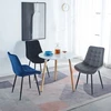 Meblowe Love AKSOMINĖ MINŠTINĖ KĖDĖ, PILKA, VISO METALINĖS KOJĖLES -017