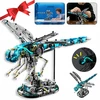 MECHANINIAI DRAGONFLY BLOKAI 866 KONSTRUKCINIŲ ELEMENTŲ BLOKŲ RINKINYS SU LED