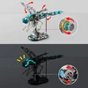 MECHANINIAI DRAGONFLY BLOKAI 866 KONSTRUKCINIŲ ELEMENTŲ BLOKŲ RINKINYS SU LED