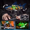 Mechaninis ryklys 687 vnt. TECHNIC statybinių blokelių komplektas su LED