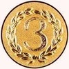 Medalio plokštelė 3. vieta D2.5cm metalinis/bronzos sp.
