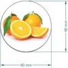 Media Mag Magnesy na lodówkę apvalus su tekturą OWOCE 19 vnt