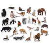 Media Mag Plokščios formos šaldytuvo magnetai I pažinti EXOTIC ANIMALS 28 vnt