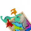 Medinė dinozaurų dėlionė 12 dalių - Mega Creative