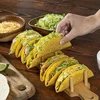 Medinis „Taco“ laikiklis „Tortilla“ stovas bulvių traškučių kukurūzų suktinimui, telpa 8 tacos
