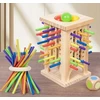 Medinis žaislas Montessori arkadinis žaidimas, atpalaiduojantis, kovojantis su stresu