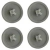 Medsraigčių dangteliai, 5 x 8 mm, plastikinis, baltos sp., 10 vnt.