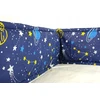 Medvilninis bamperis lovai, bamperis lovoms, 40X360cm, planetos